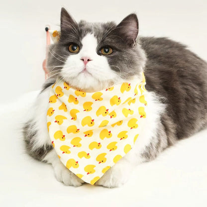 Duck Dog Bandana for Dogs & Cats – Cute Yellow Pet Scarf