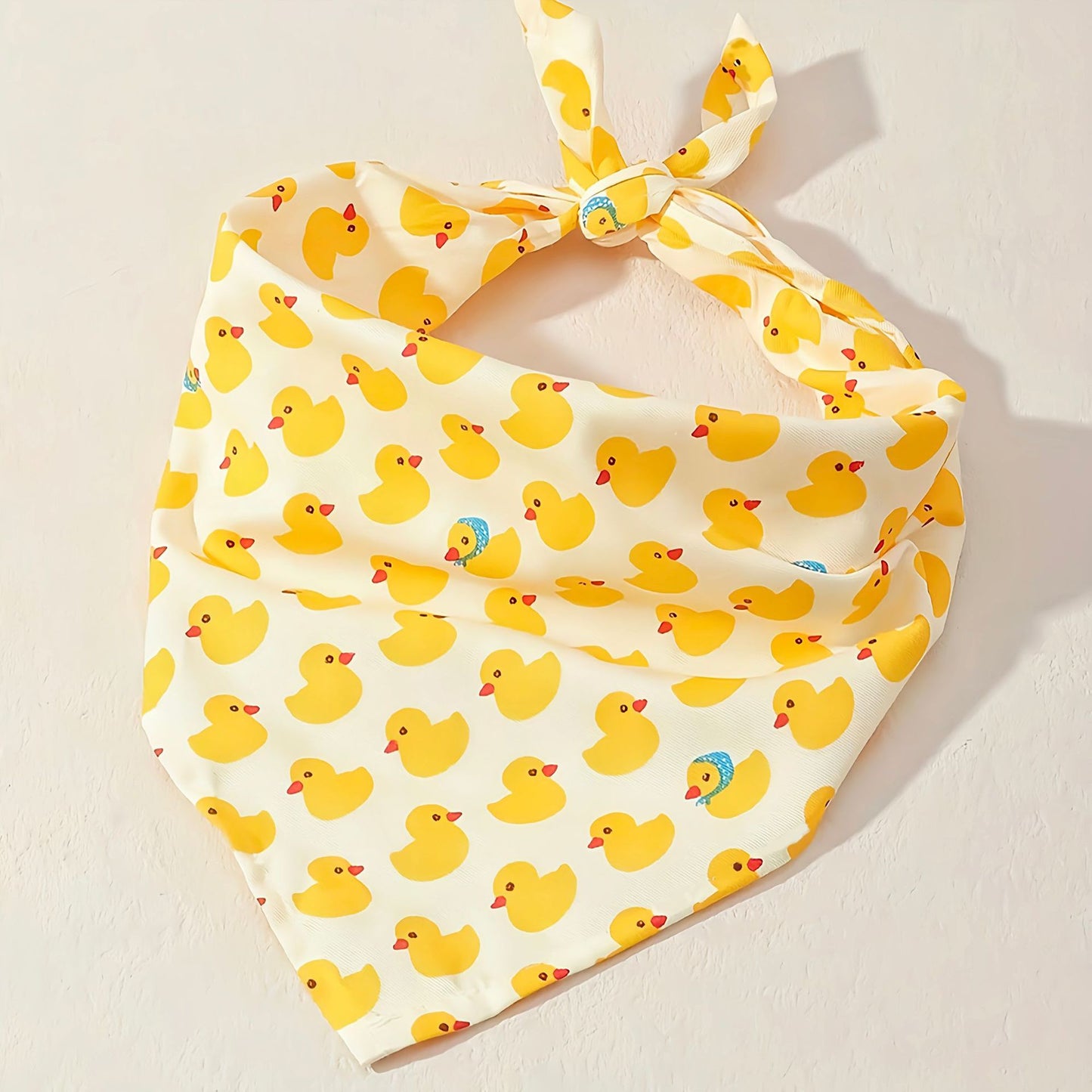 Duck Dog Bandana for Dogs & Cats – Cute Yellow Pet Scarf