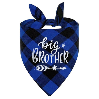 Plaid Dog Bandana for Dogs & Cats – Classic British Pet Scarf