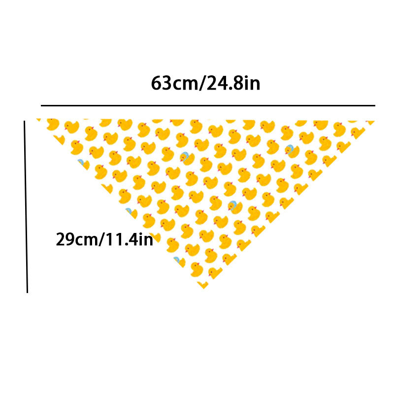 Duck Dog Bandana for Dogs & Cats – Cute Yellow Pet Scarf