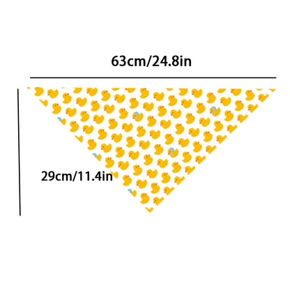 Duck Dog Bandana for Dogs & Cats – Cute Yellow Pet Scarf