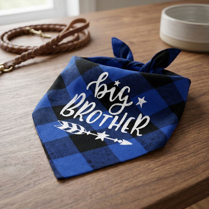 Plaid Dog Bandana for Dogs & Cats – Classic British Pet Scarf