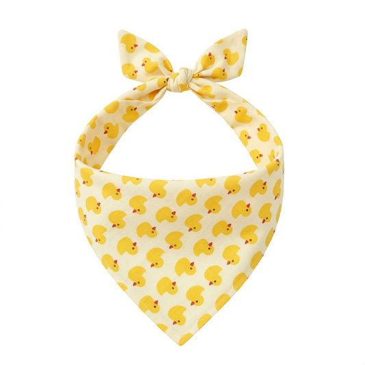 Duck Dog Bandana for Dogs & Cats – Cute Yellow Pet Scarf