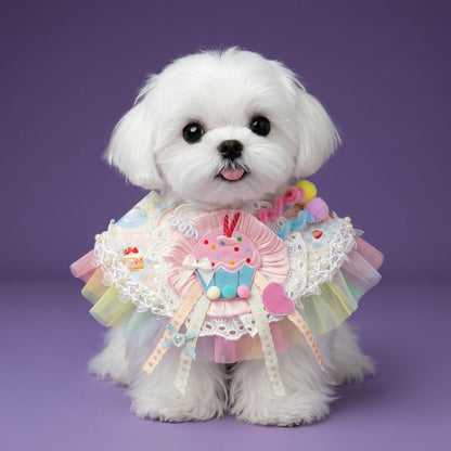 Dog Birthday Bandana for Dogs & Cats – Cute Party Bib